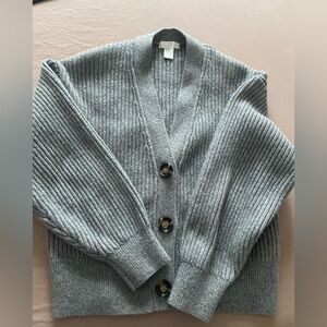 H&M Cozy Gray Women's Cardigan Sweater